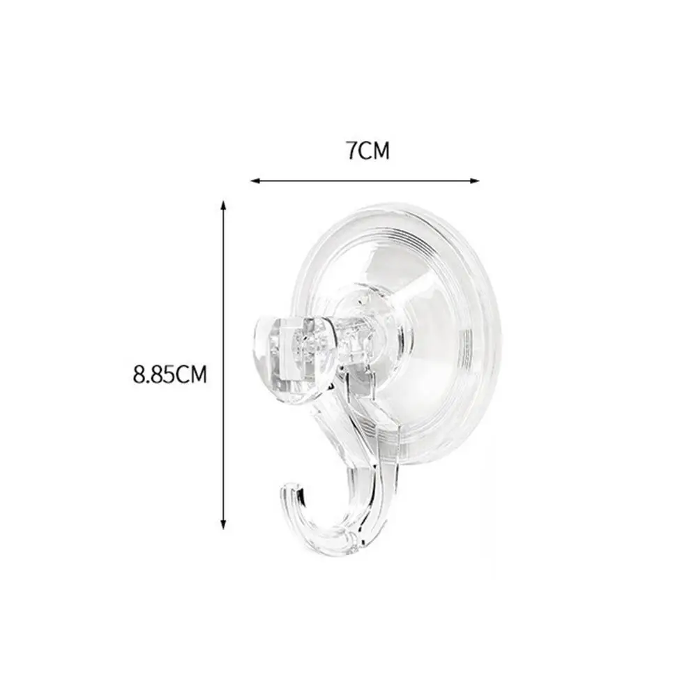 شفط كأس السنانير واضح قابلة لإعادة الاستخدام الثقيلة كوب شفاط المكنسة الكهربائية السنانير المطبخ الحمام السنانير ل منشفة جدار هوك تخزين حامل