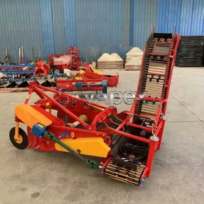 Potato Sweet Potato Harvester Automatic Loading Root Crop Digger Tractor Attached Farm Cassava Radish Harvest Equipment