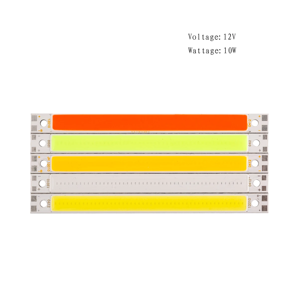 COB LED 12V Chip 120 × 10mm 10W High Brightness Matrix Module Chip COB Light Source Automotive, Working, Indoor Atmosphere Lamp