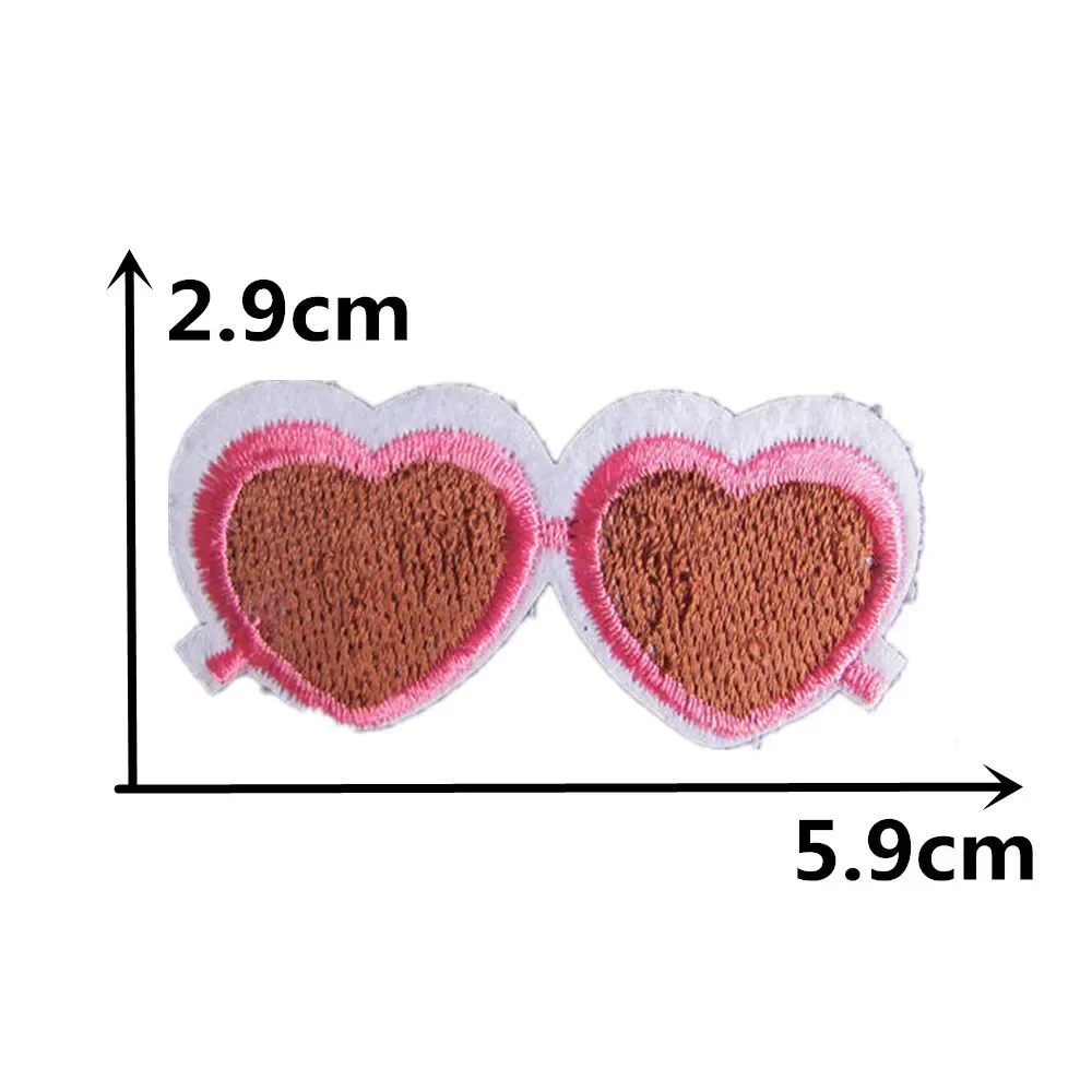 Cartoon Love Gesture Lip Pattern Embroidery Cloth Sticker Hot Melt Adhesive Ironing Clothing Patch Sticker Embroidery Patch