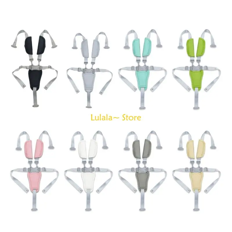 

Y4QA детское сиденье для кормления, безопасный аксессуар, 5-точечный регулируемый ремень безопасности из искусственной кожи, с