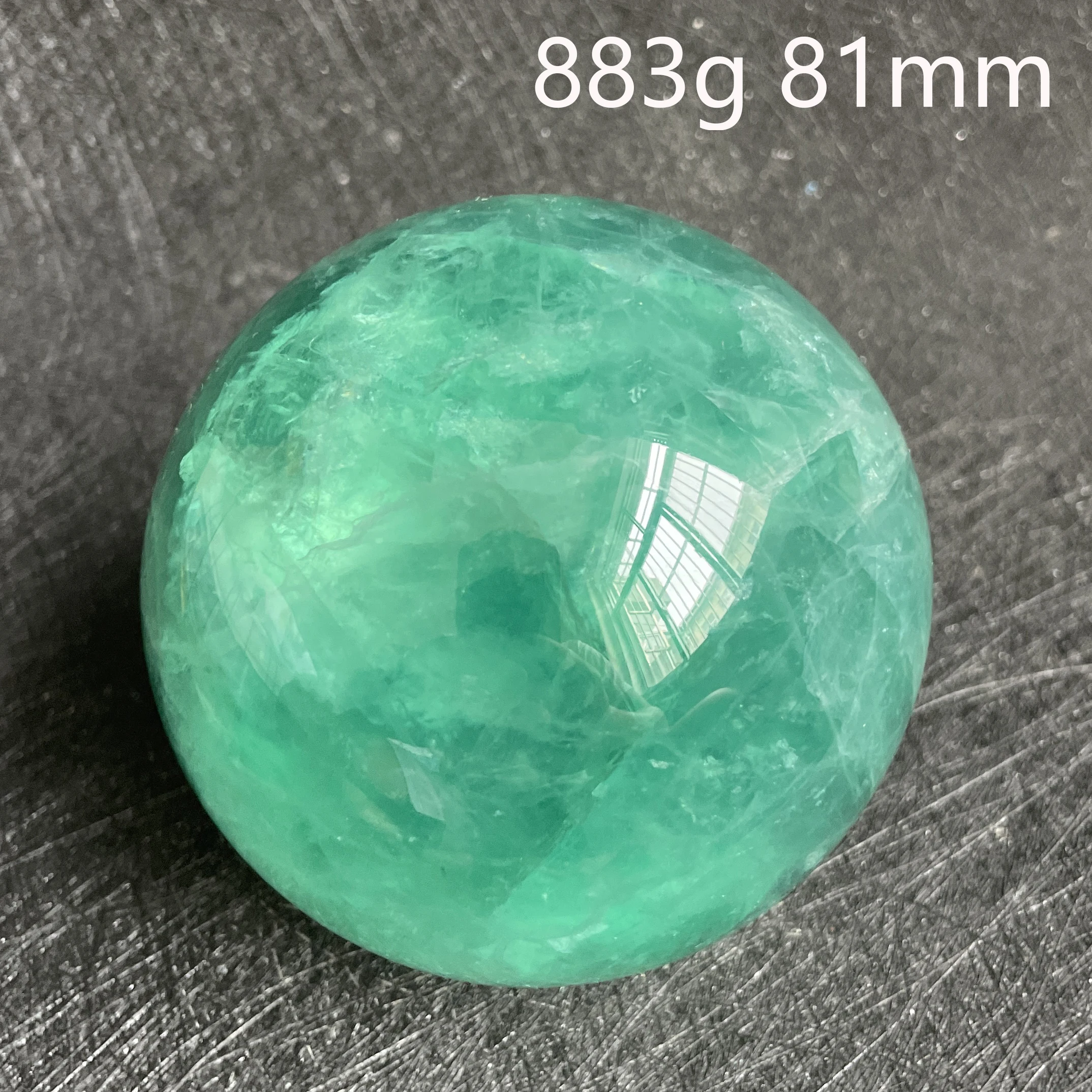 Natural Stone Green Fluorite Crystal Ball Polished Quartz Sphere Reiki Healing Gift Room Colorful Decor