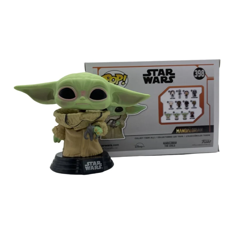 Nowa dekoracja na biurko w stylu pop-art z dziecięcym Yodą z zawieszką # 398 Figurki winylowe kolekcjonerskie, zabawki dla dzieci, prezent na Boże Narodzenie