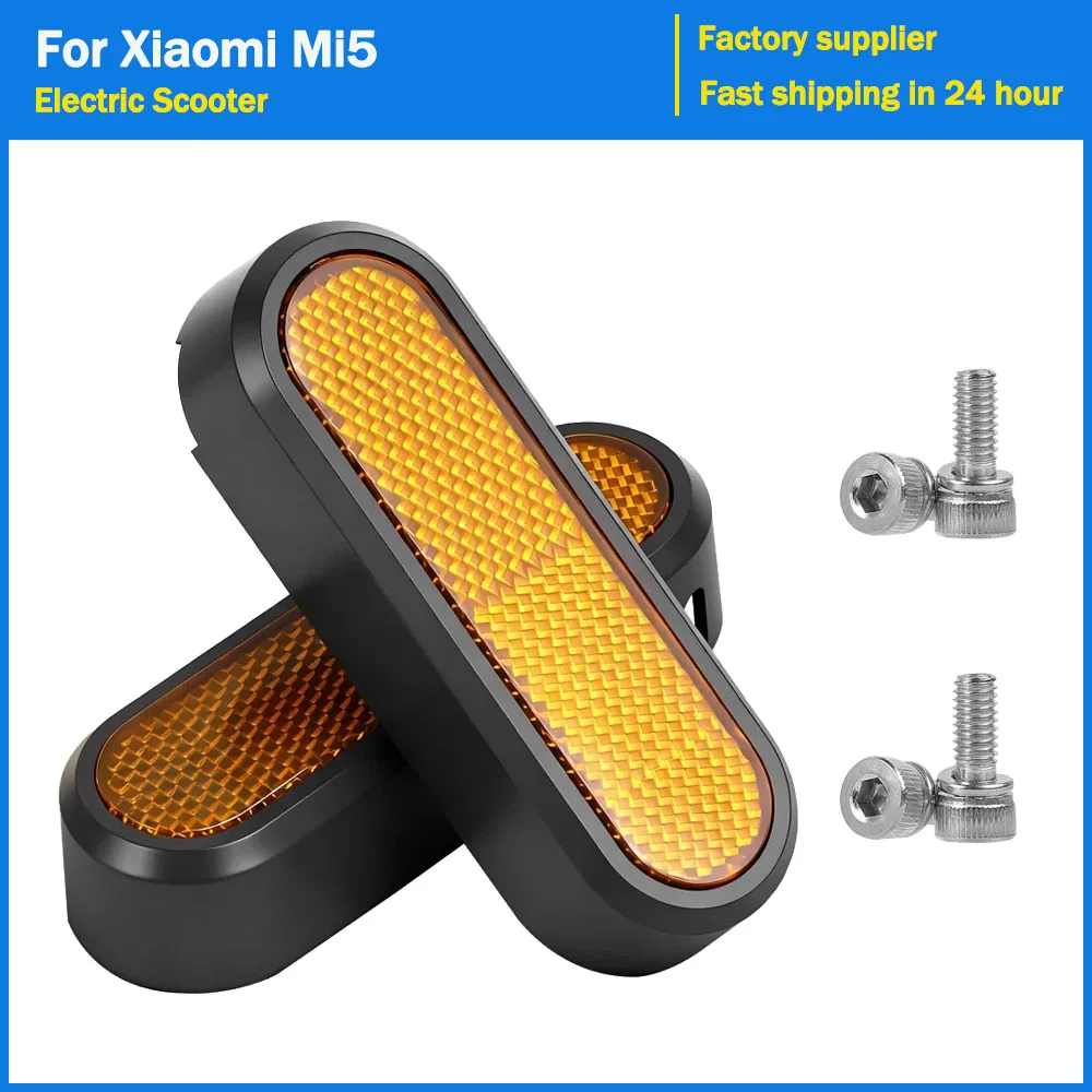 Reflektorgehäuse für Elektroroller für Xiaomi 5, Kickscooter, Hinterrad, Reifennaben, Dekorabdeckung, reflektierende Aufkleber, Ersatzteile