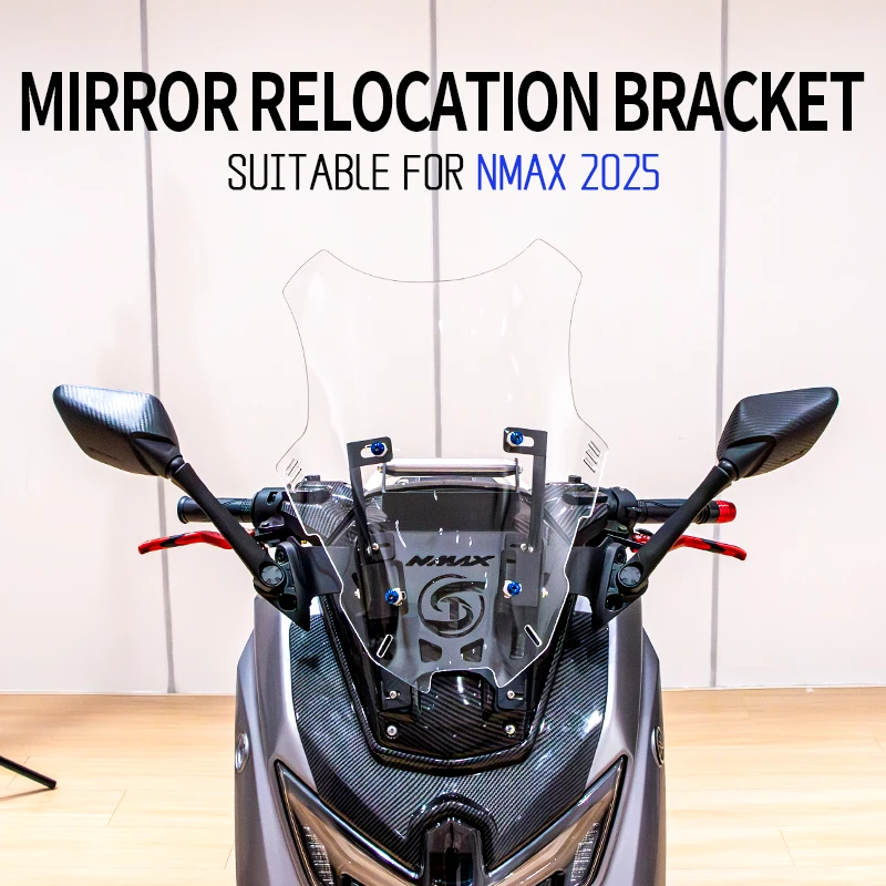 

Motorcycle for Yamaha N-MAX NMAX 155 125 150 160 NMAX155 NMAX125 Modified 2025 Navigation Rearview Mirror Expansion Rack Mirrors