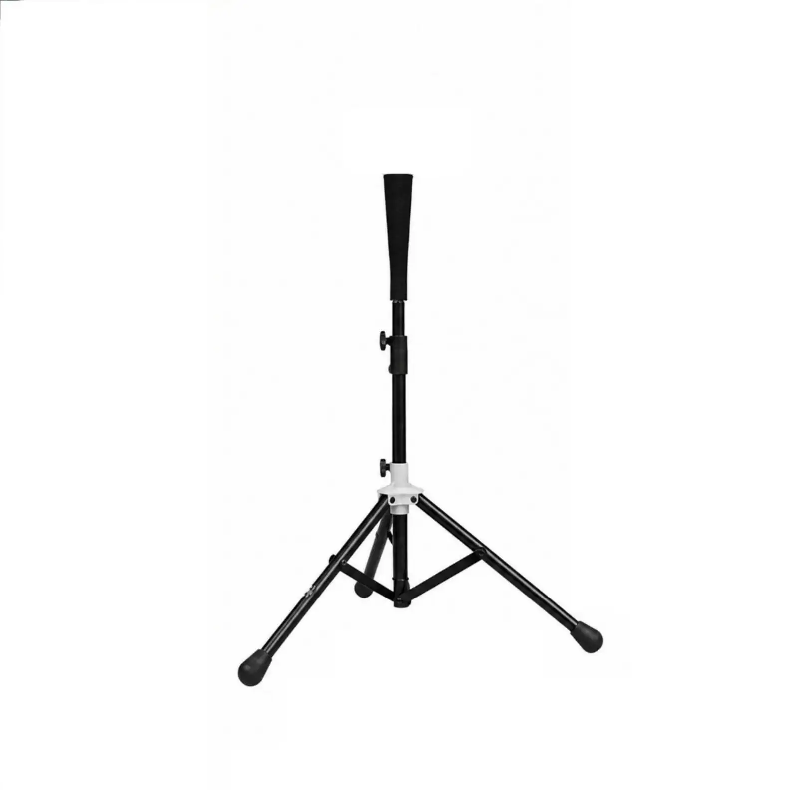 Baseball Hitting Tee with Adjustable Height Iron Rubber Build Non Slip Feet Collapsible Base for Batting Practice and Skill