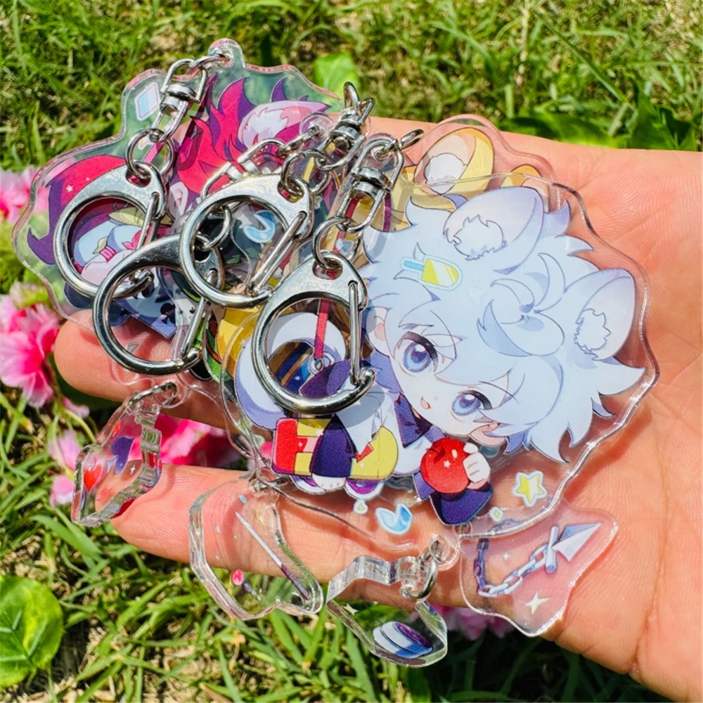 Anime HUNTER×HUNTER GON FREECSS Killua Zoldyck CURARPIKT Hyskoa Morroh Cosplay Costume Acrylic Keychain Pendant Xmas Gifts
