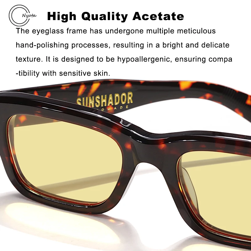 2024 New High Quality Acetate Square Sunglasses For Men's And Women's Fashionable Designer UV400 Outdoor Handmade SUN GLASSES