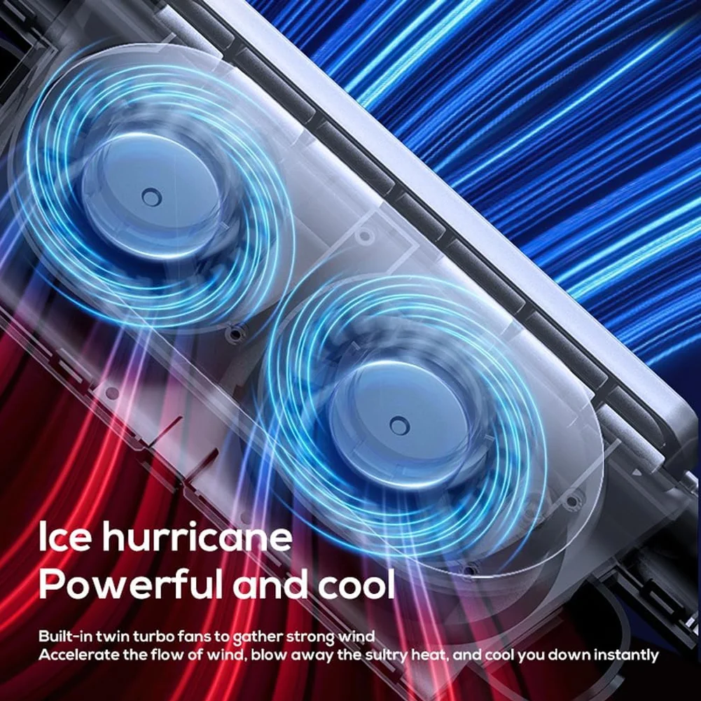 Car Seat Fan Cooling Air Fan 3000mAh Portable Summer Cooling Ventilation Fan for Car Seat Low Noise Adjustable Wind Speed view 3