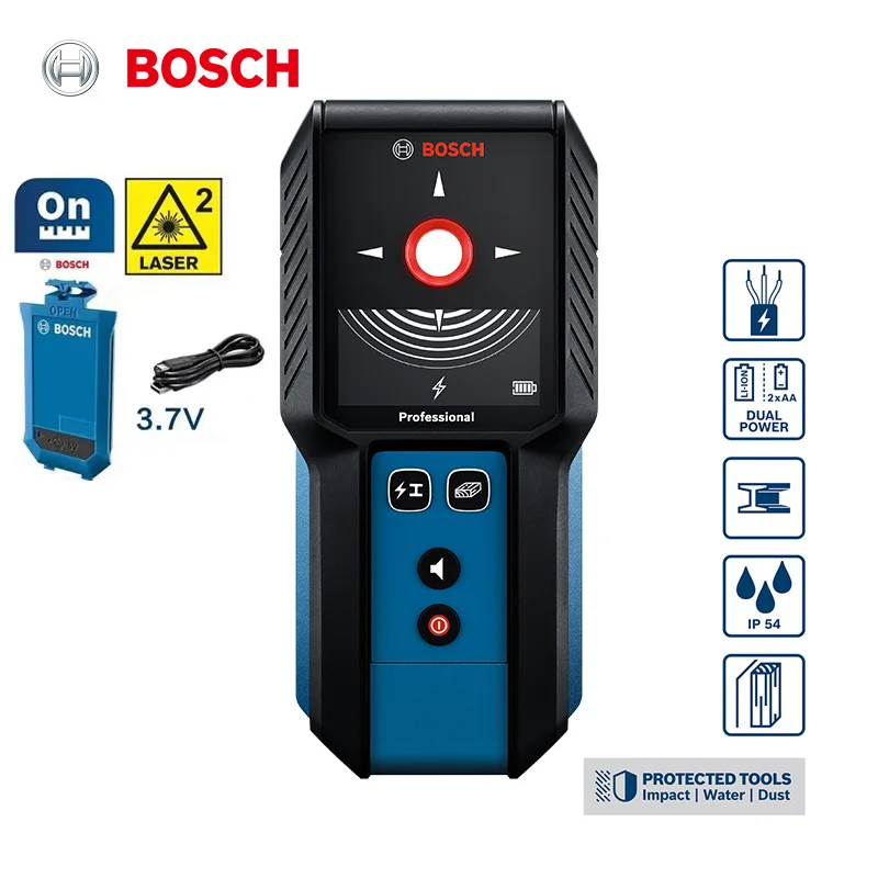 Bosch GMS 120-27 Digital Wall-Scanner Metal Water Pipe Detection