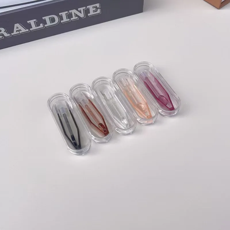 Kontakt Lens Cımbız Aşınma Araçları Şeffaf Büyük Uzun Kelepçe Çubuk Seti Kontakt Lens Konteyner Kutusu Seyahat Kitleri Gözlük Aksesuarı