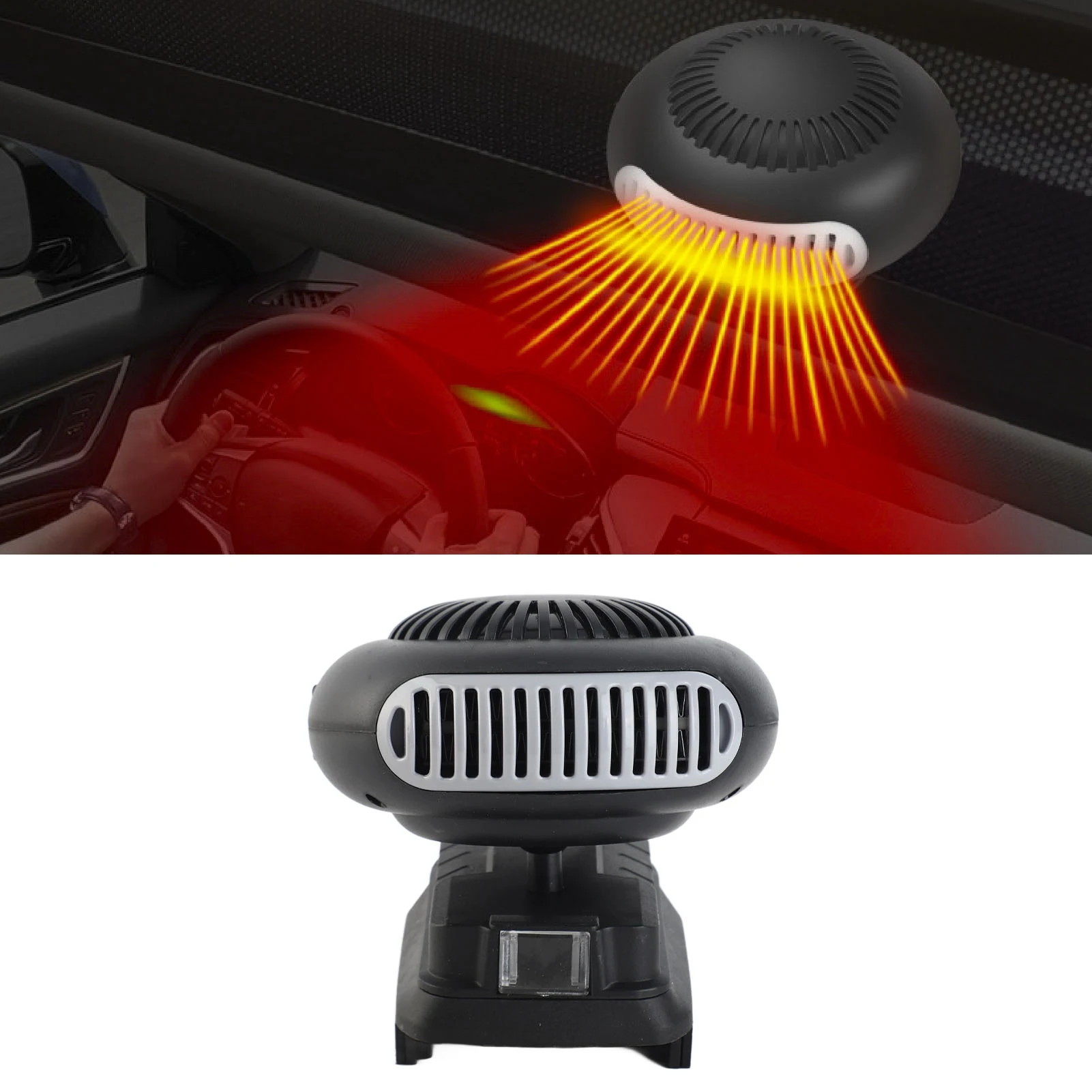 Car Heater 170W 2 Gears 18V Battery Powered Electric Heater Fan for BL1815 BL1820 BL1530 BL1840 BL1850 BL1860 Without Battery