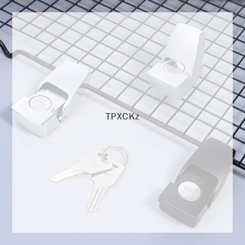 /TPz/Dk604 Buckle Lock Stainless Steel Cabinet Latch Drawer Security Toggle Lock With Two Keys