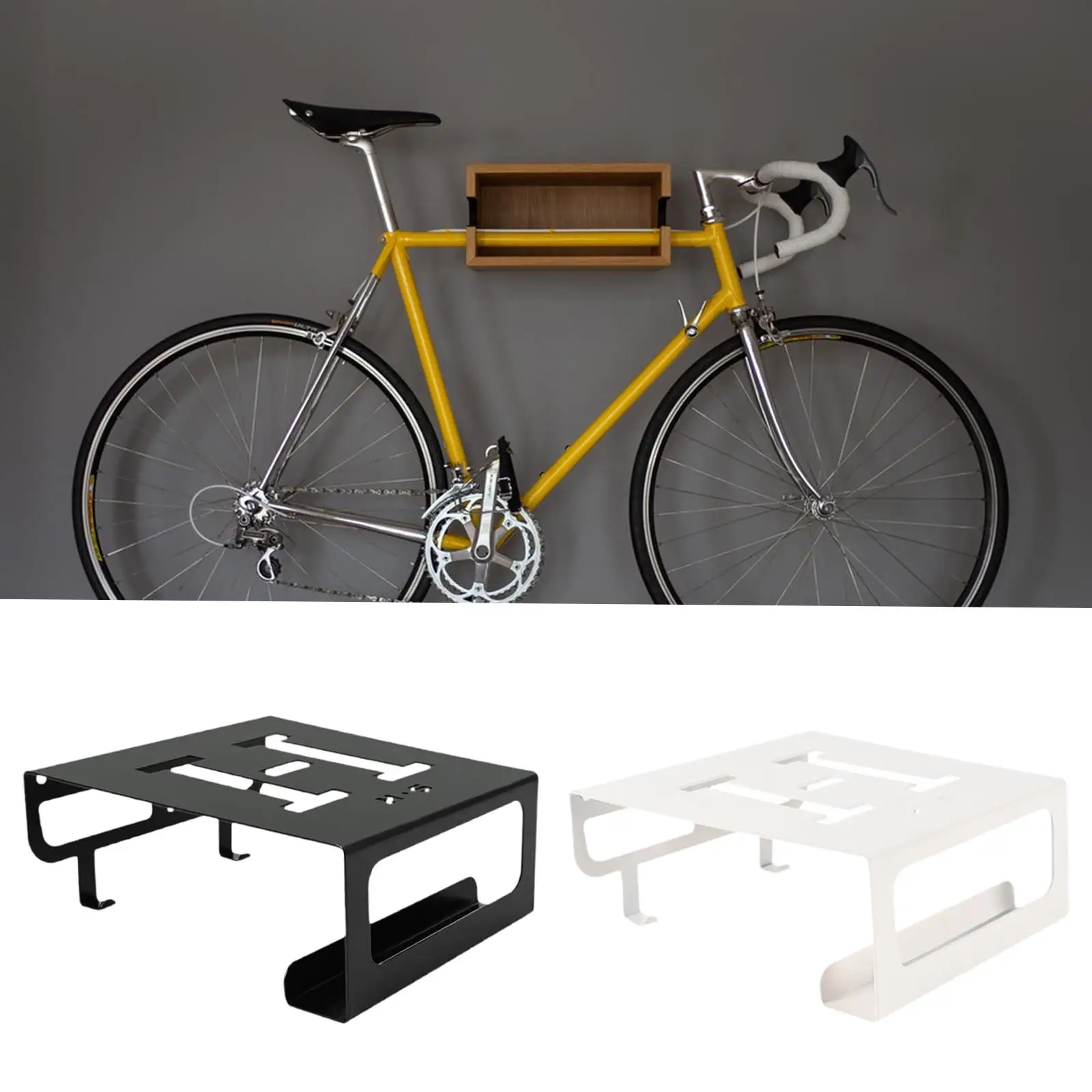 Bike Hanger Wall Mount Bracket Space Saving Steel Hook for Road Mountain Bikes Garage Indoor Bike Accessories