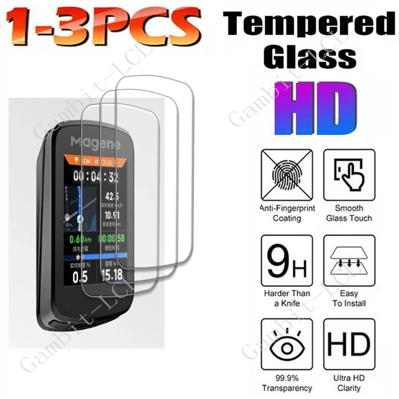 1/3PCS 9H HD Tempered Glass For Magene C706 C606 Pro C506 SE C506SE MageneC506 Bicycle Computer  Screen Protection Cover Film