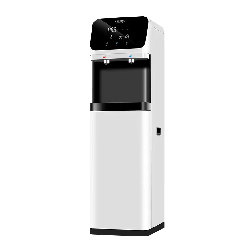 OEM Factory Vertical Hydrogen-Rich Water Purifier Commercial Reverse Osmosis Filtration Cold Hot Water Dispenser Stand Hotels