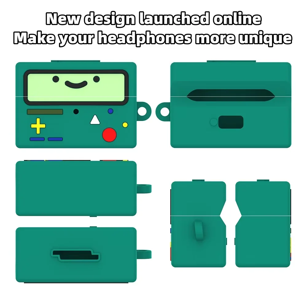 For Sony WF-1000XM6 (2026New) Coque Cartoon Green Game Console Design Waterproof Protective Case For Sony WF-1000XM6 Cover Funda