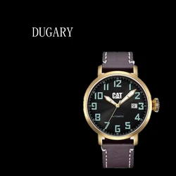 DUGARY Automatic mechanical watch business Waterproof luminous for men stainless steel 44mm Wristwatches  Relogio Masculino