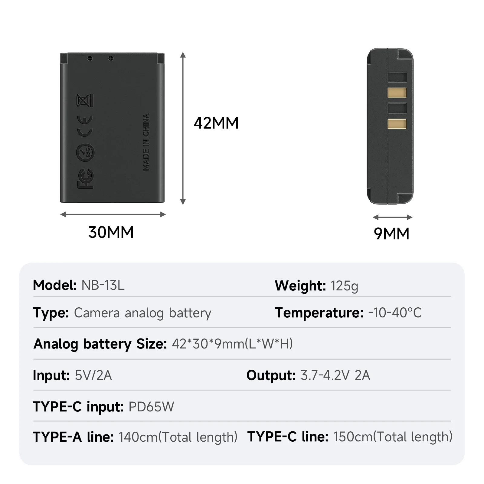 PALO NB-13L NB13L Dummy Battery DR-13L USB/Type-C Power Adapter DC Coupler for Canon G7X2 G7X3 G1X3 G5X G9X SX620 SX720 SX730 HS