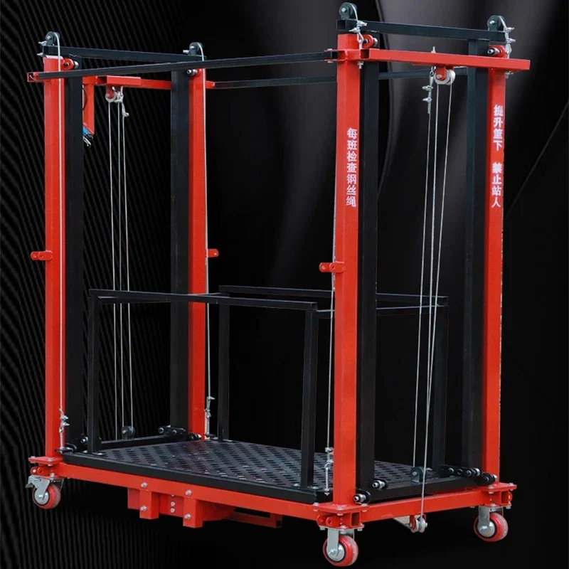 

500KG Electric Movable Lifting and Folding Scaffolding Lift Platform for Indoor and Outdoor Construction Warehouse Handling