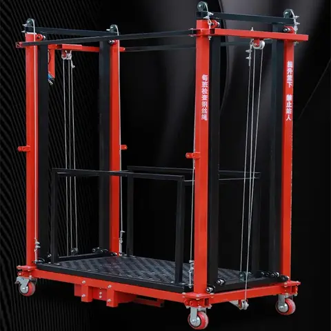 500KG Electric Movable Lifting and Folding Scaffolding Lift Platform for Indoor and Outdoor Construction Warehouse Handling