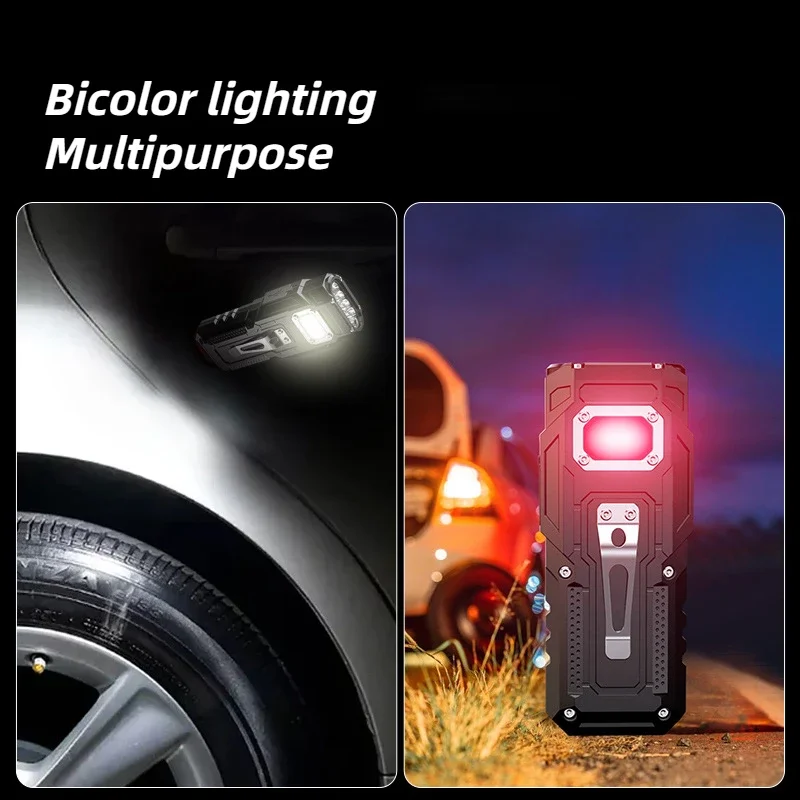 Portable Strong Light Ultra Bright LED Flashlight Charging Portable Multifunctional Work Light Outdoor Mini Lighting Power Bank