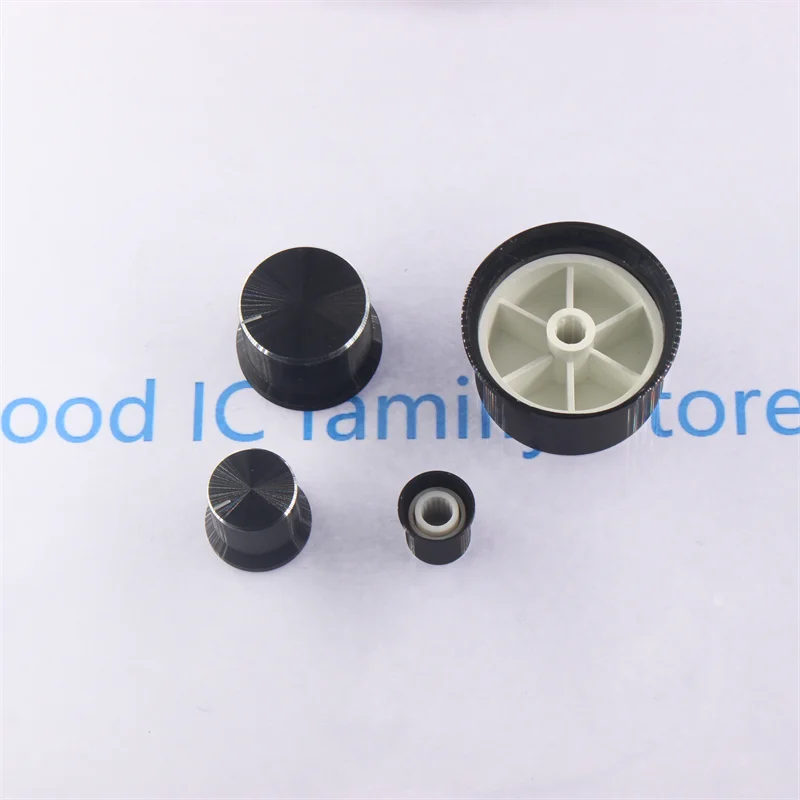 Aluminum knob grass hat type horn encoder inner hole 6mm knob volume control amplifier adjustment precision car metal cap