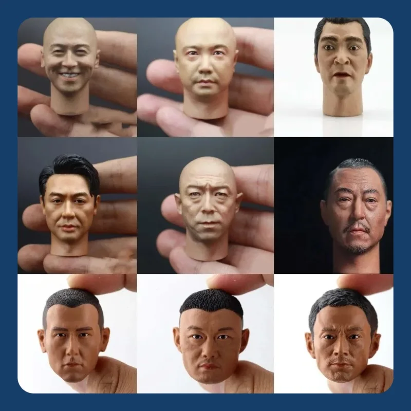 Cabeza de Actor chino esculpida Huang Bo Zhang Hanyu Xu Zheng Zhang Songwen Knockout, modelo jugado para figura de acción de 12 pulgadas, 1/6