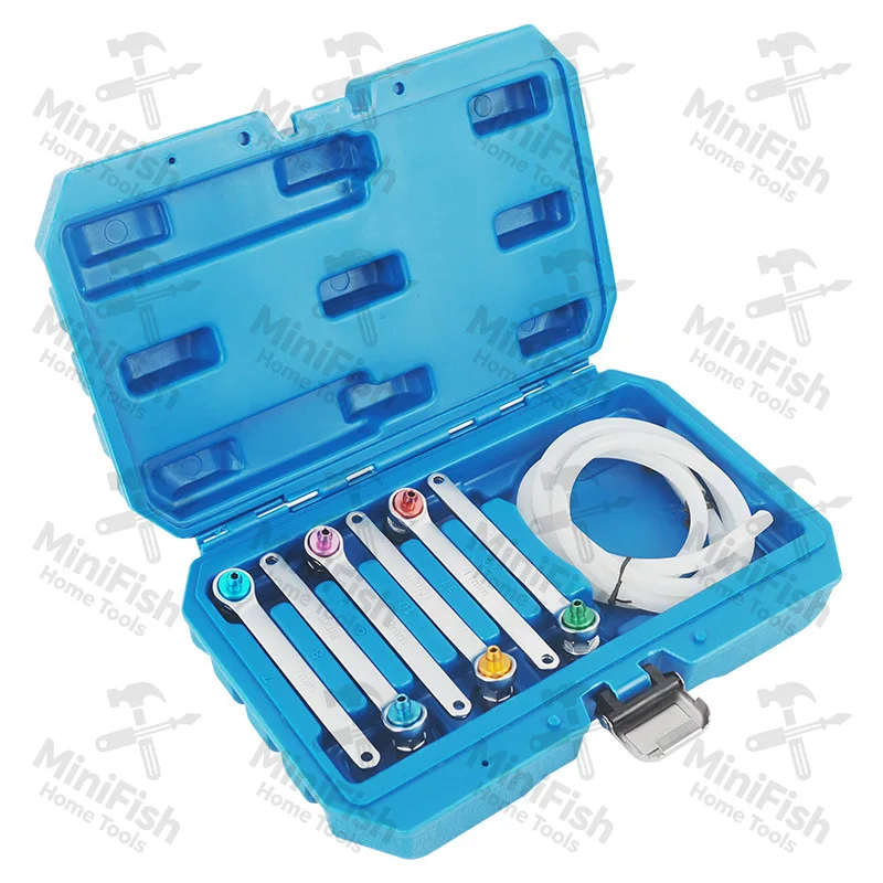 7-Piece Brake Wrench Oil Drain Screw Wrench Oil Drain Sleeve / Brake Exhaust Wrench 7-12mm  Auto Repair, Home Repair