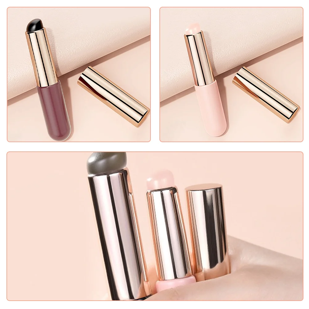 6Pcs Nail Brushes for Gradient Art Silicone Lip Applicator Acrylic Manicure DIY Tools Powder Brushes Nail Art Brush