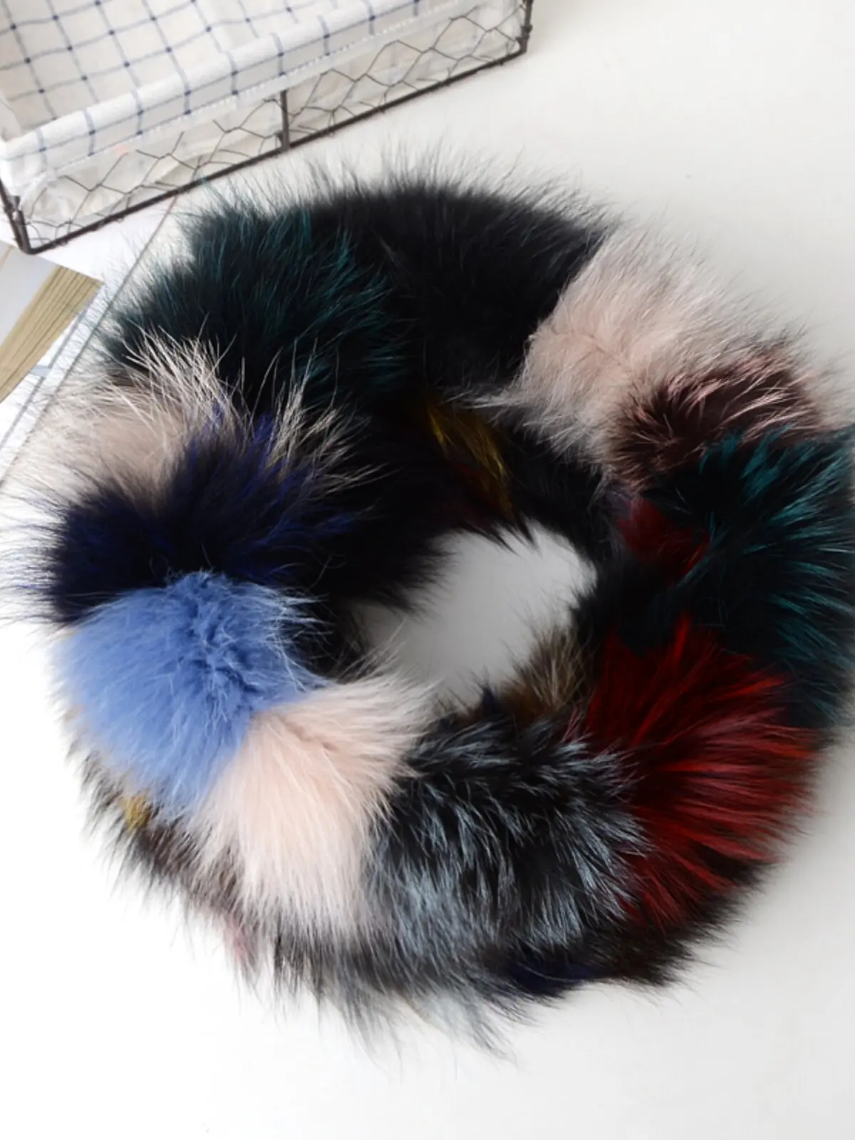 Unisex Real Fox Fur Scarf Double‑Sided Insulated Fur Scarf Wind‑Resistant Fur Scarf Soft Knitted Good Elastic Natural Fur Scarf