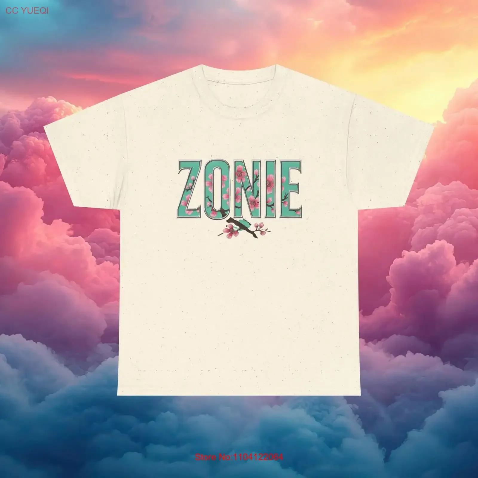 Zonie Arizona Tea Fan T Shirt Green ArT Cotton  vintage Washed fashion Soft streetwear designer clothes Versatile Stretched