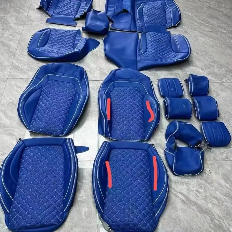 Factory Original Car Seat Cover Diamond Stitching Custom Fit Leather Car Seat for Benz G Class G500 W463 W464 G63 G65