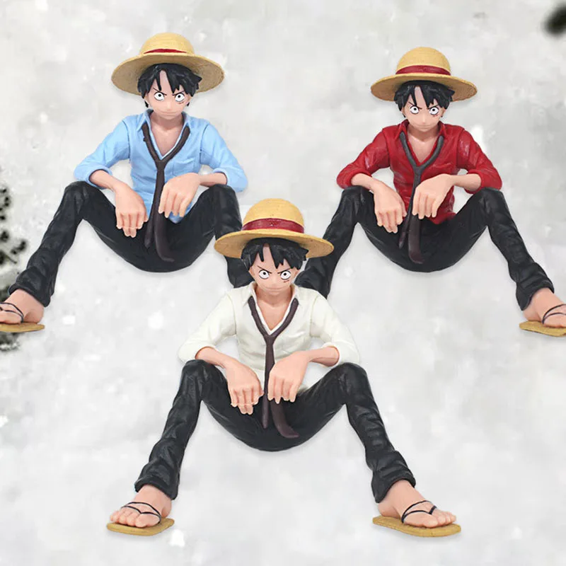 10cm One Piece Anime Figure Collectible Monkey Luffy Doll Action Model Decorative Ornament Children Christmas Gift Hobby Toys