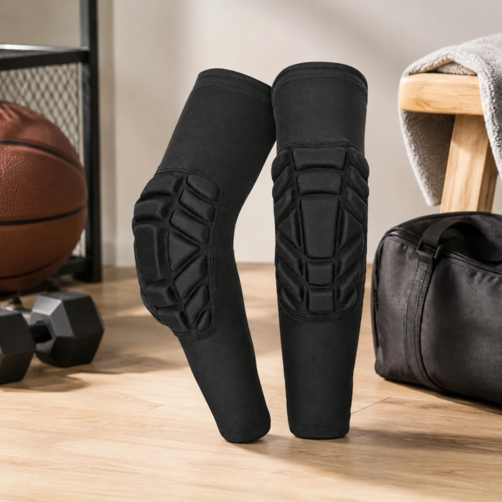 Compression Elbow Pads Defensive Padded Elbow Sleeves Non-Slip Lightweight for Basketball Players, Training, Cycling