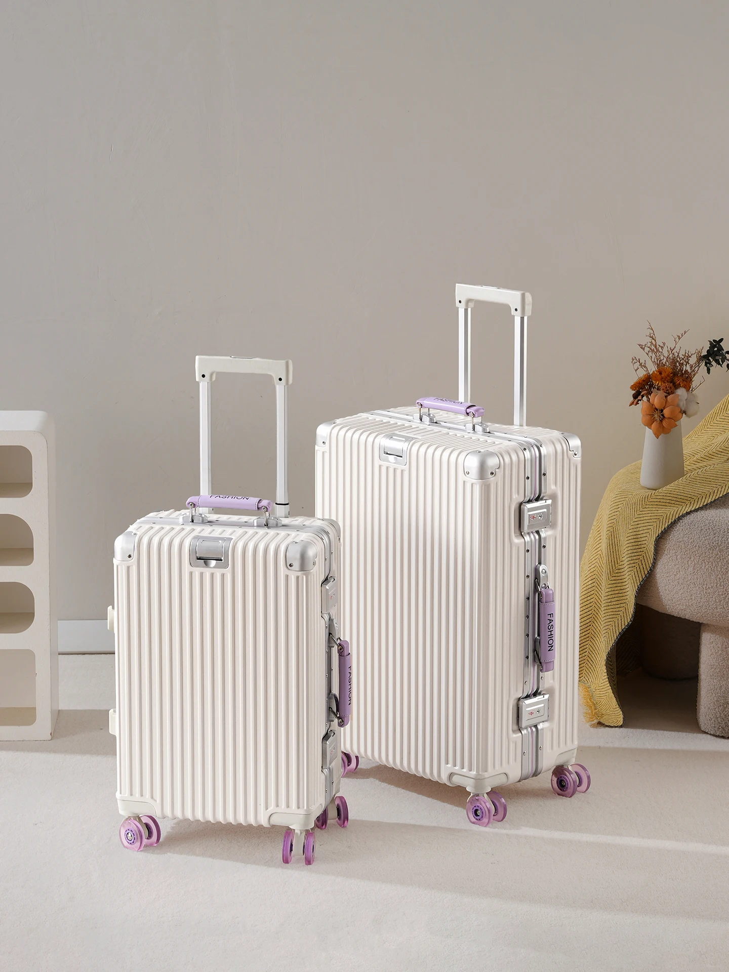 2026-new-aluminum-frame-luggage-carryon-suitcase-large-capacity-travel-bag-universal-wheel-password-lock-durable-leather-box