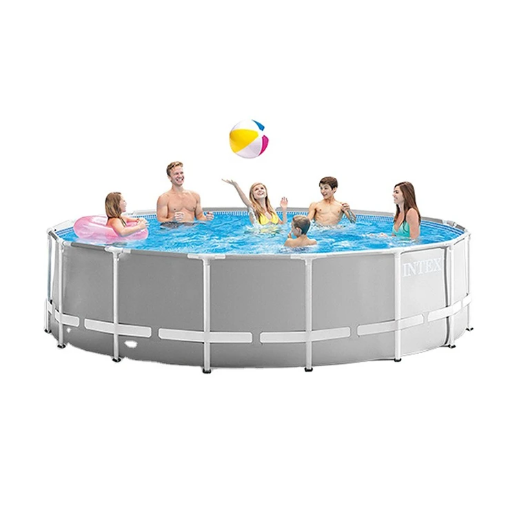 Intex 26716 12FT X 39IN ROUND FRAME PREMIUM SWIMMING POOL SET Pool Above Ground Pool & Accessories Included