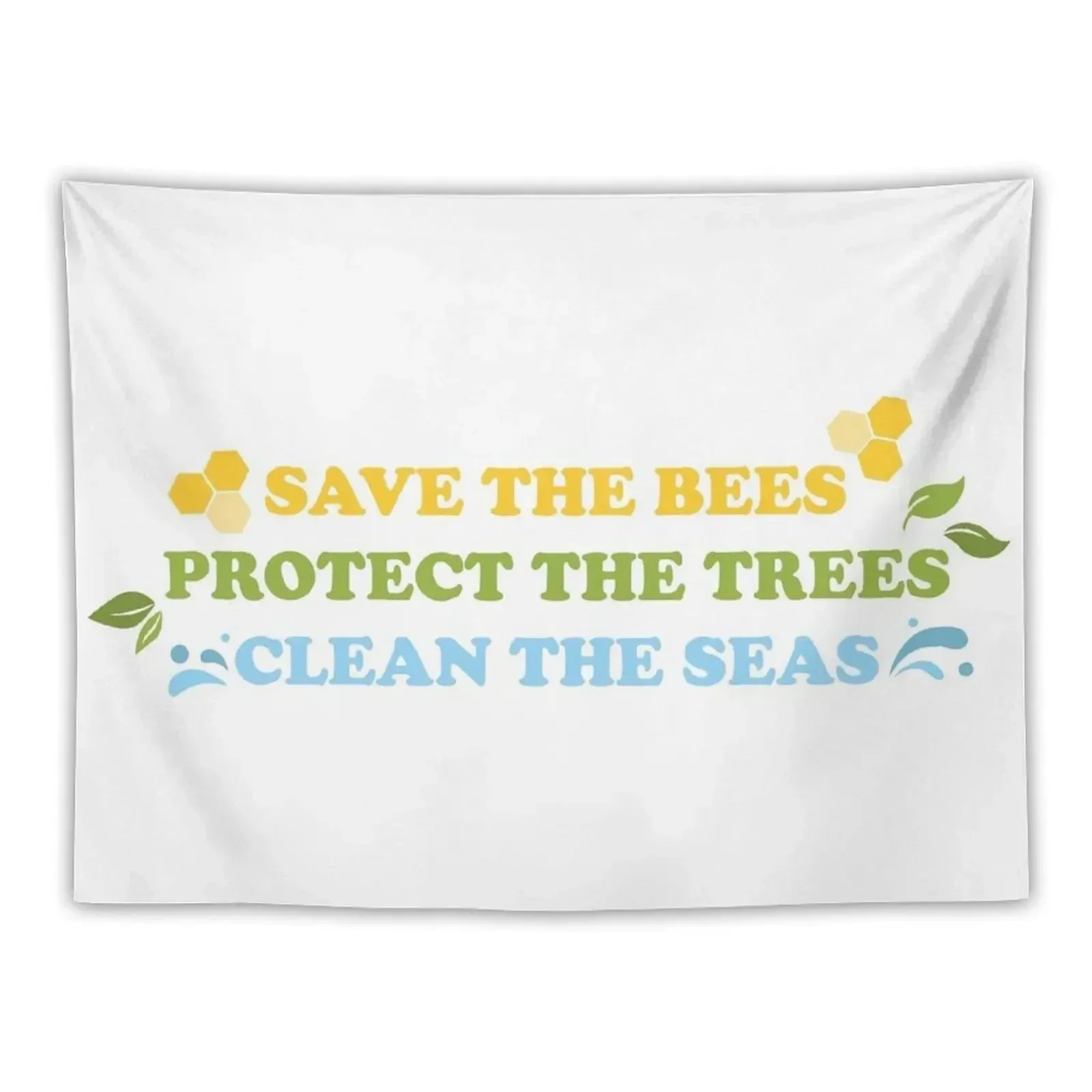

Save The Bees, Protect The Trees, Clean The Seas Tapestry Korean Room Decor Japanese Room Decor Room Decor Cute Tapestry
