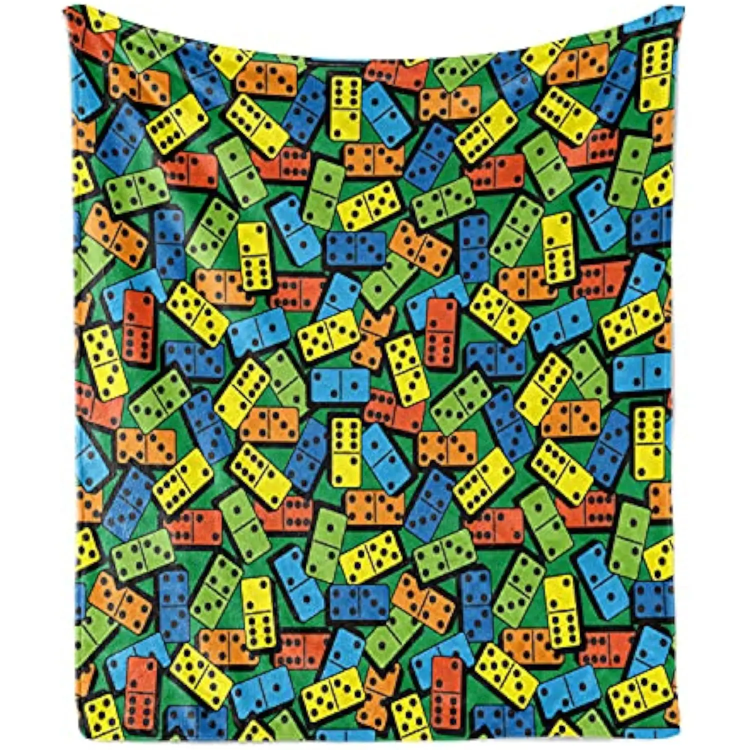 

Красочное одеяло с узором домино, мягкий фланелевой флисовый чехол для дивана для взрослых, игры в казино, ночь