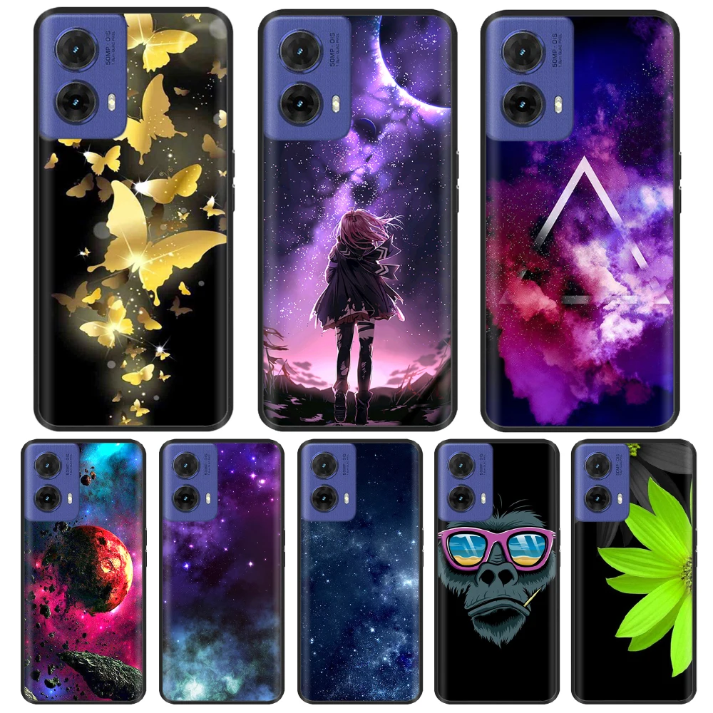 

Back Cover For Motorola Moto G85 Case Luxury Painted Cover Soft Silicone Phone Case For Moto G85 G 85 MotoG85 Fundas Full Bumper