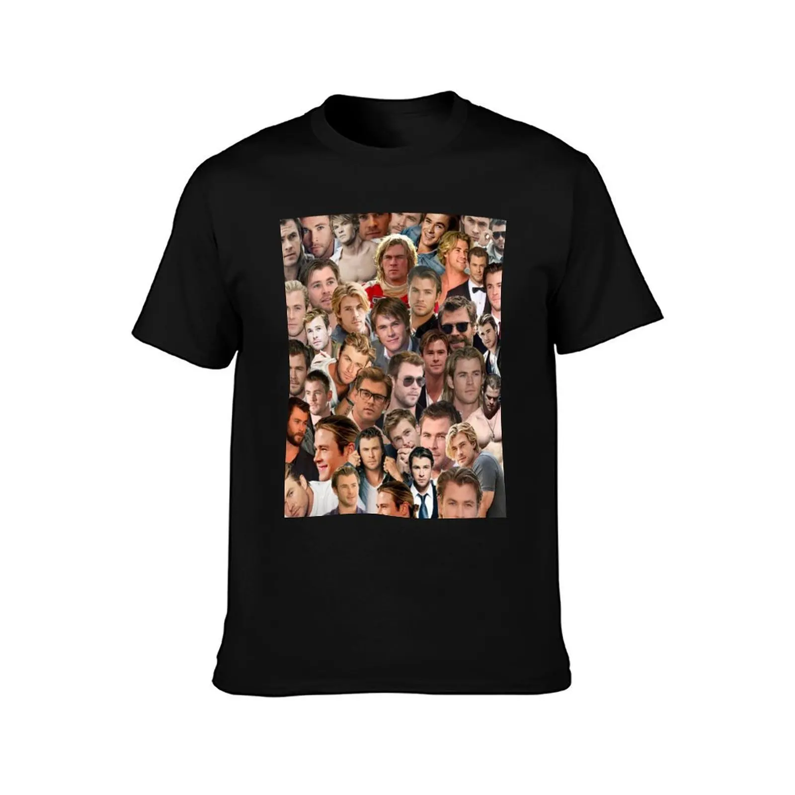 chris hemsworth collage T-Shirt Minimalist Graphic Tee Shirt T-Shirt