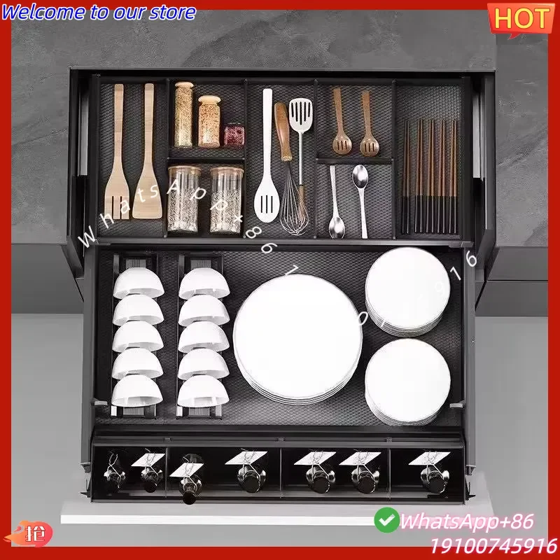 2026Hot Galaxy Modular Drawer Organizer Dish Drying Three Layers Drawer Cabinet Inclined Dish Basket Kitchen Accessories