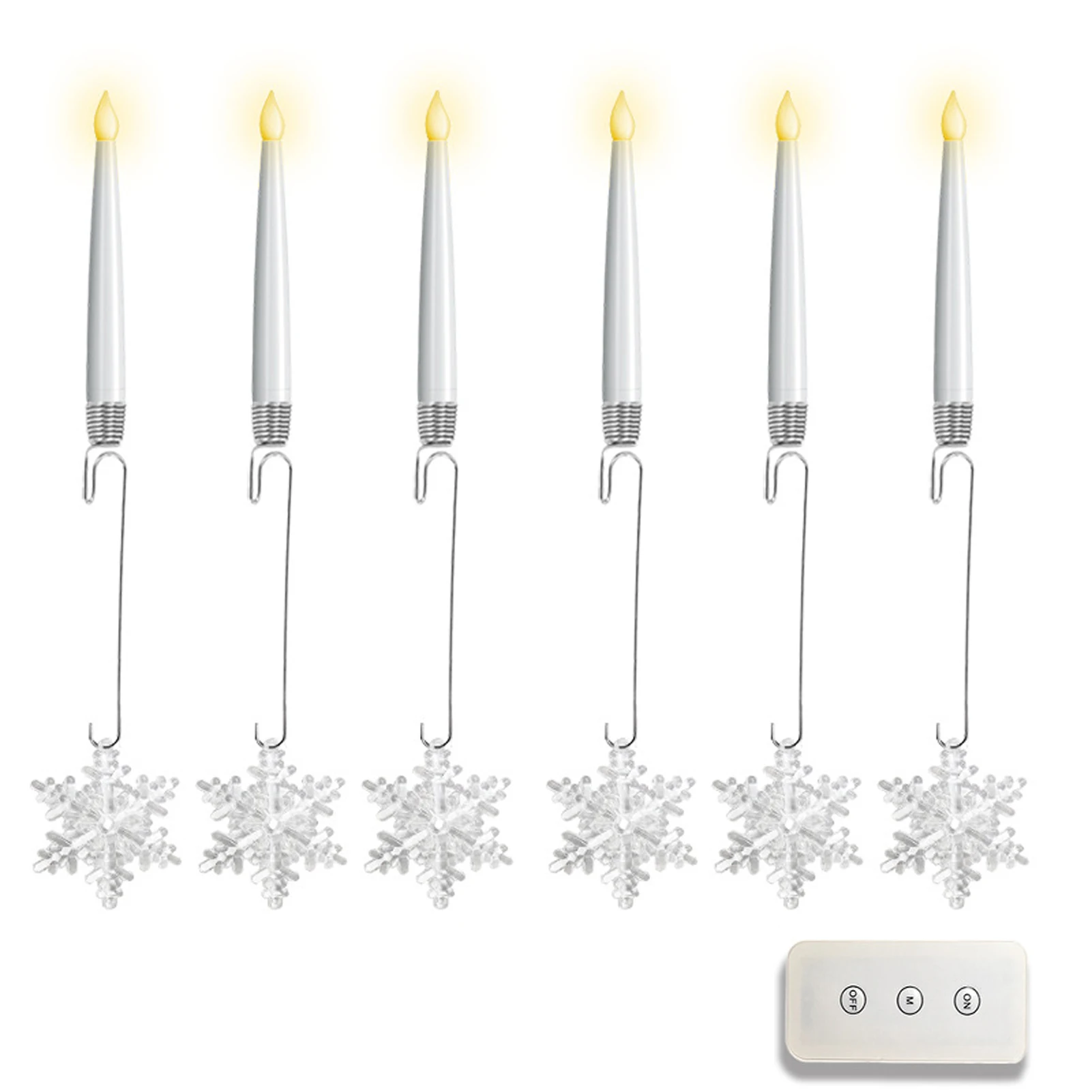 

Christmas LED Candles With ,With Clear Crystal Crystal Ball Christmas Candle Party Decor Crystal Balls Home Decor