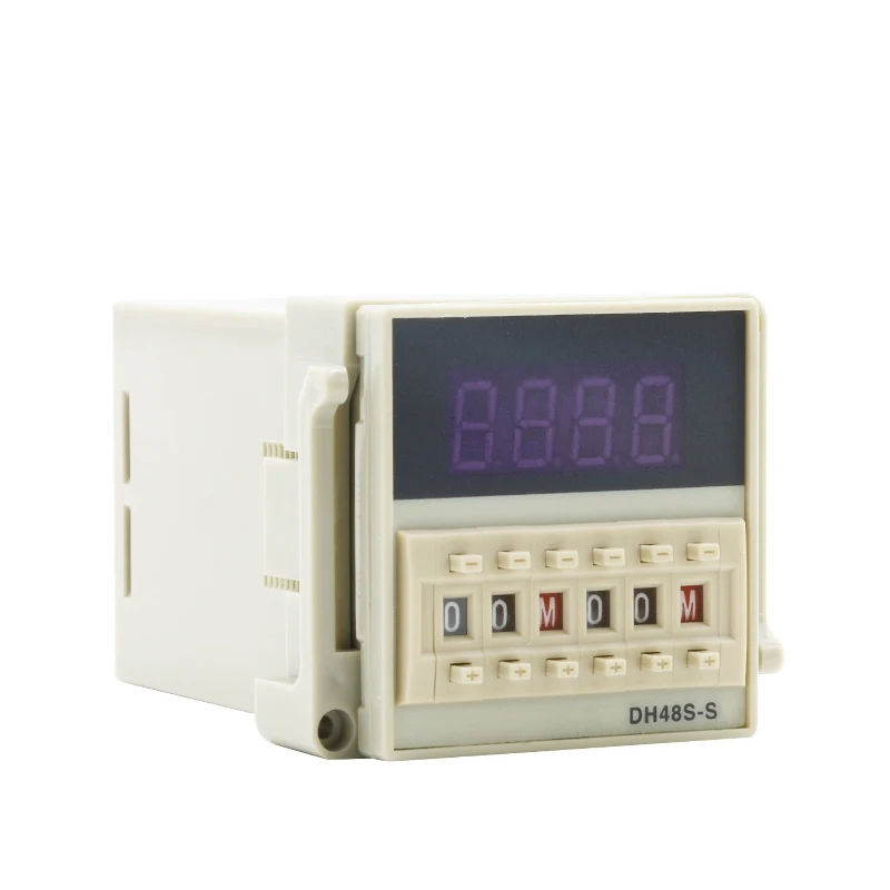 DH48S-S-2Z Time Relay 8 Feet 380V/36V 20-240V Two Sets Delay Contact Digital Display Switch