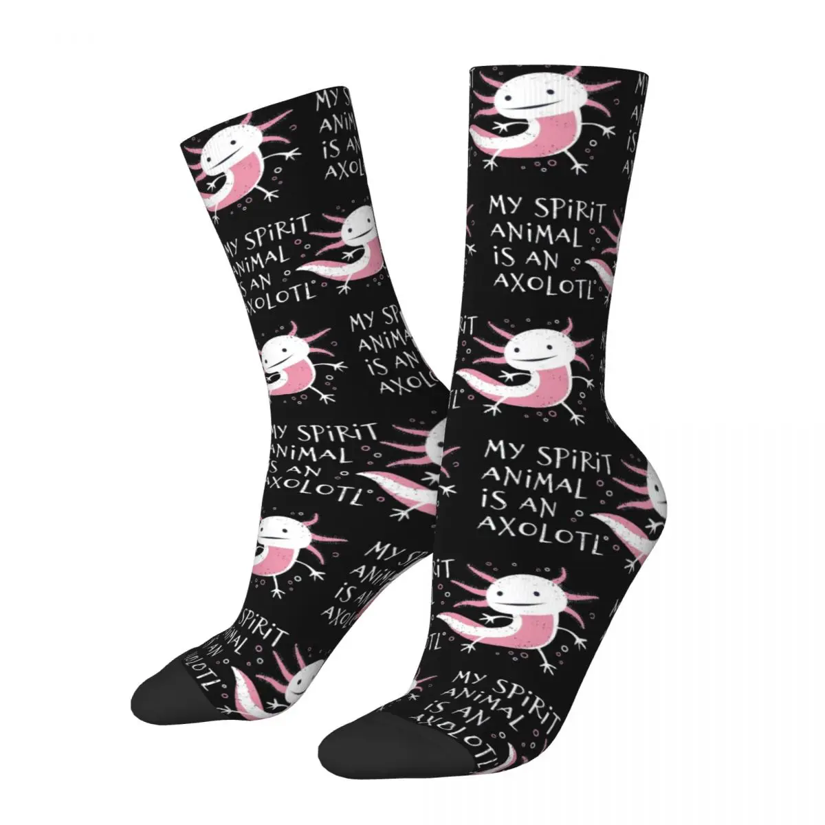 

Cute Amphibian - My Spirit Animal Is An Axolotl Socks High Quality Stockings All Season Long Socks Man Woman Birthday Present