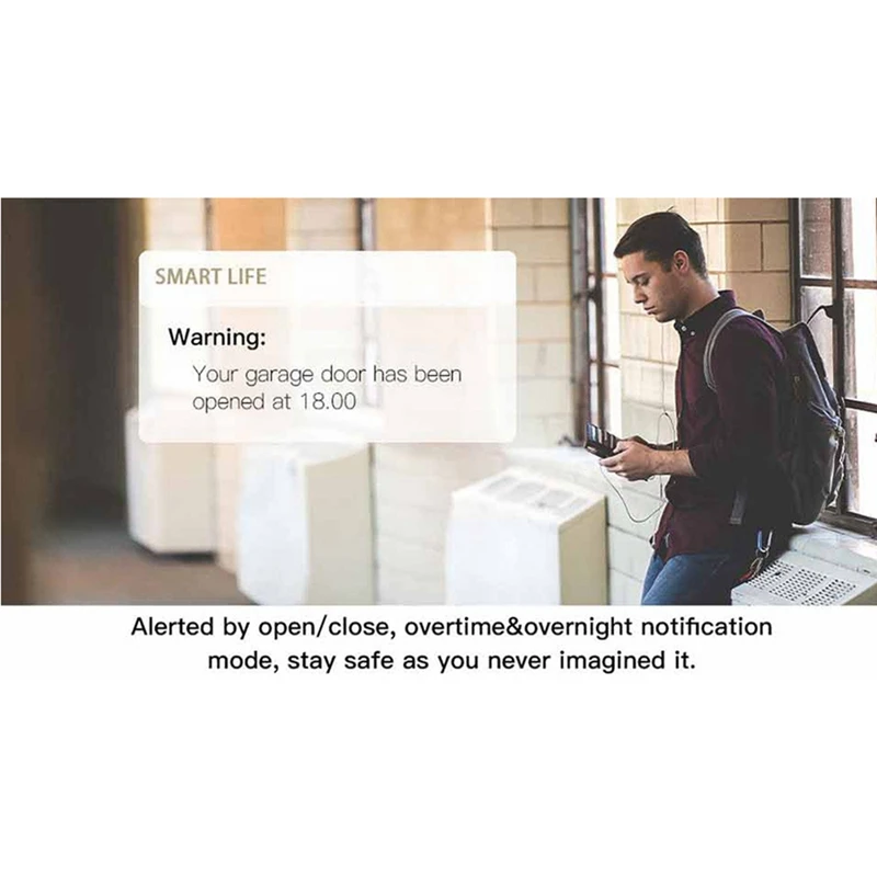 Tuya Wifi وحدة تحكم باب المرآب محول الباب الذكي يعمل مع Alexa Google Home Smart Life Tuya APP التحكم