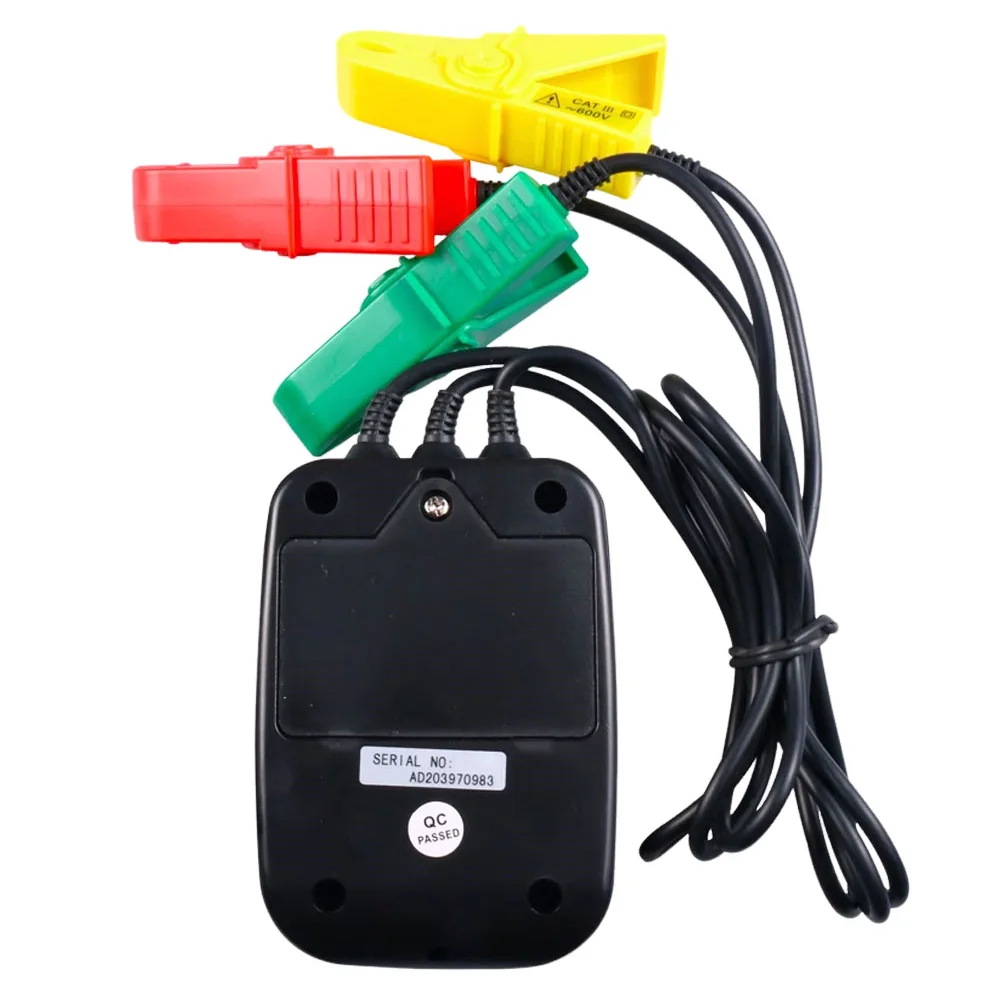 

3 Phase Rotation Tester Non Contact, DYXZ01 AC70V~600V 300mVA Portable Sequence Rotation Tester, Handheld Phase Detector