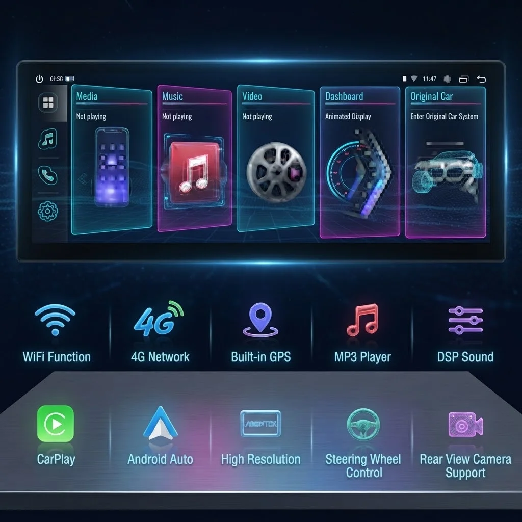 Untuk Mercedes Benz E-Class NT - Car Multimedia Rear Seat Entertainment ulasan dan harga