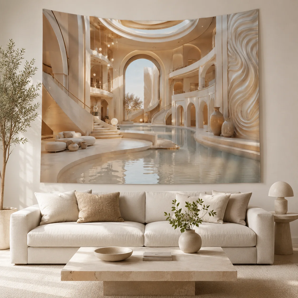 Pastoral Style Wall Tapestry Cute Room Decor Aesthetic Polyester Tapestries for College Dorm Bedroom Background Cloth
