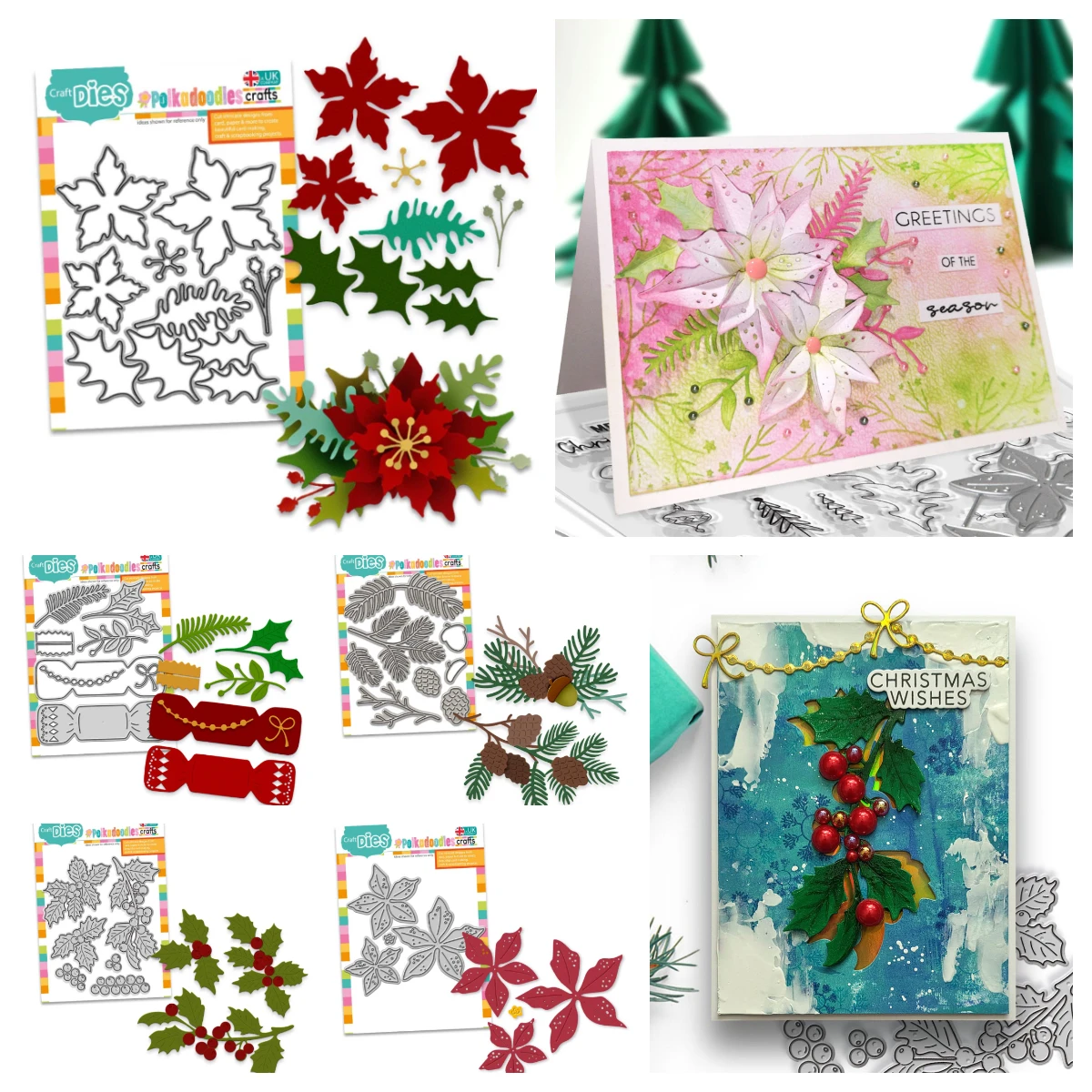 2025 أكتوبر جديد الخريف الشتاء أكواز الصنوبر عيد الميلاد هولي بيريميال قطع يموت DIY بها بنفسك سكرابوكينغ اليدوية ألبوم اليوميات بطاقات #1